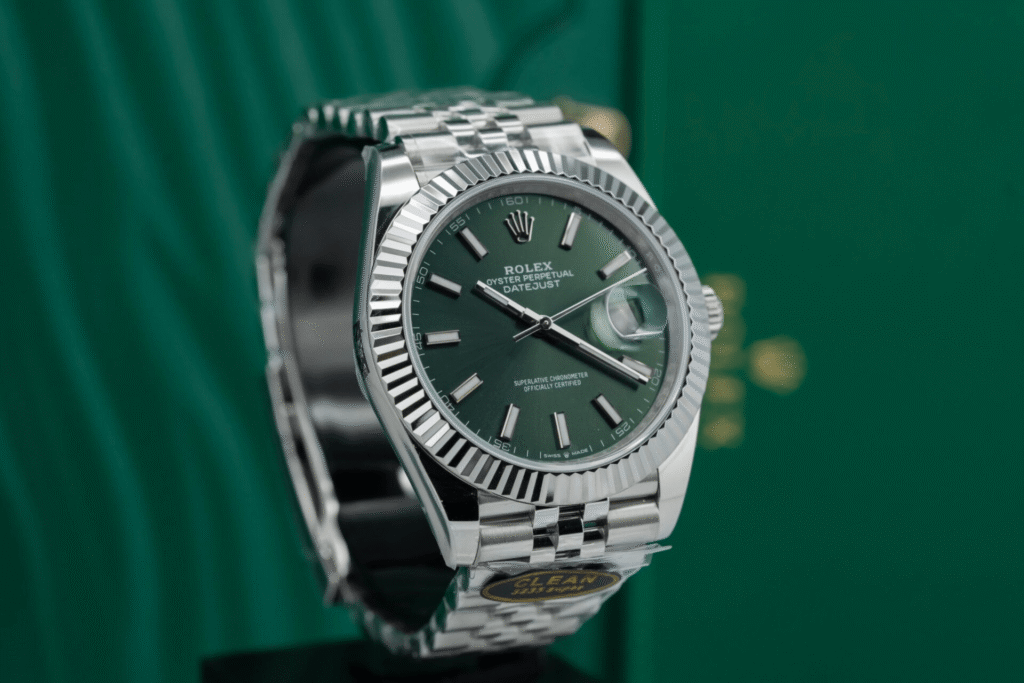 Replica Rolex Datejust Green Dial 126334 Jubilee 41 mm Bracelet & Clasp
