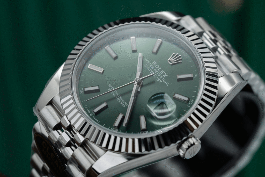 Replica Rolex Datejust Green Dial 126334 Jubilee 41 mm Case Back