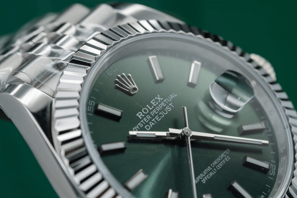 Replica Rolex Datejust Green Dial 126334 Jubilee 41 mm Additional Detail