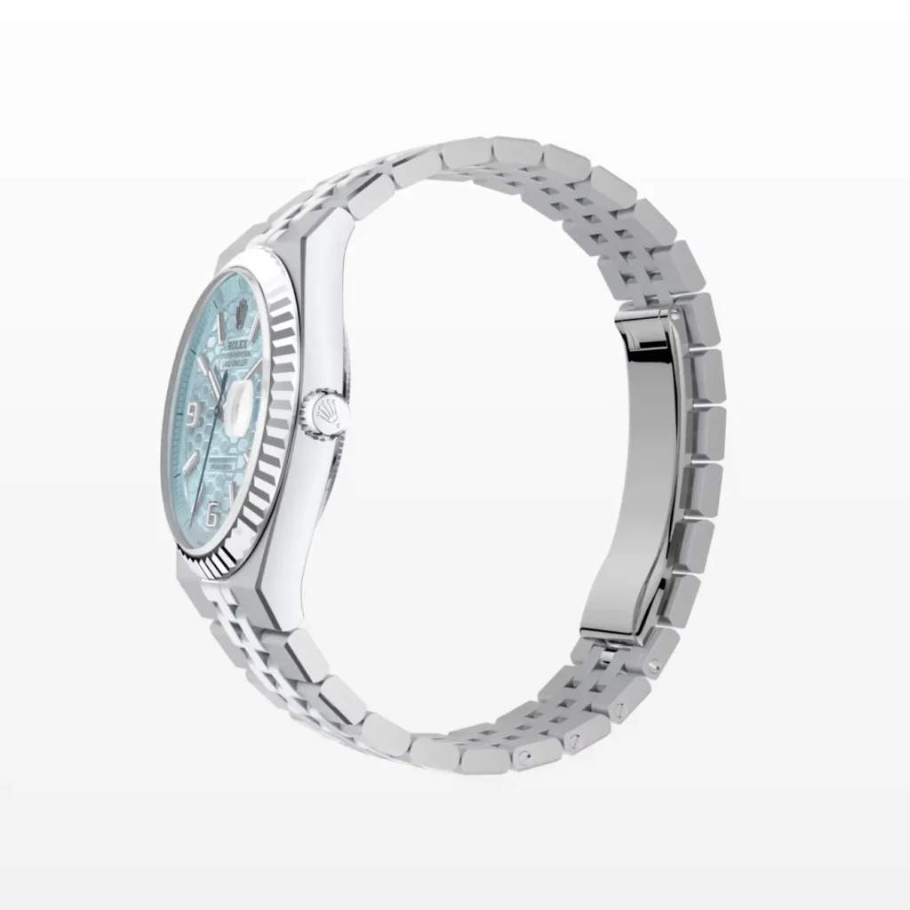 Rolex Land-Dweller 36 mm Ice Blue Dial (2025) Case Profile