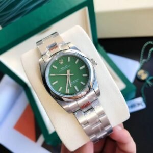 Replica Rolex Oyster Perpetual SS/SS Green/Stk 31/41 mm