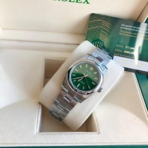 Replica Rolex Oyster Perpetual SS/SS Green/Stk 31/41 mm