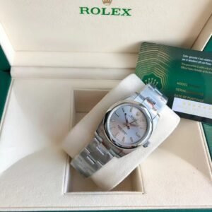 Replica Rolex Oyster Perpetual SS/SS Sliver/Stk 31/41 mm
