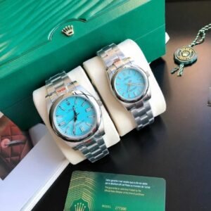 Replica Rolex Oyster Perpetual SS/SS Tiffany Blue/Stk 31/41 mm