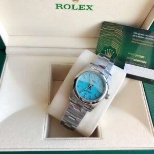 Replica Rolex Oyster Perpetual SS/SS Tiffany Blue/Stk 31/41 mm