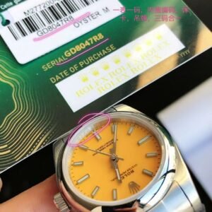 Replica Rolex Oyster Perpetual SS/SS Yellow/Stk 31/41 mm