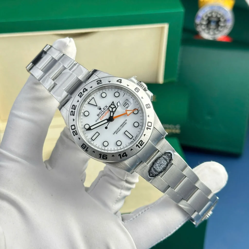 Replica Rolex “Polar” Explorer II White Dial 226570 WSO Bezel & Crystal