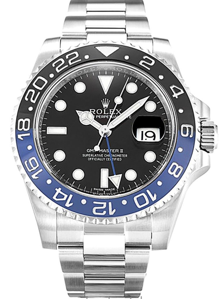 Replica Rolex GMT-Master II Black Dial 116710BLNR “Batman”