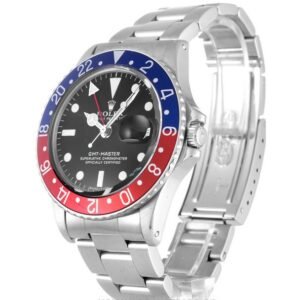Replica Rolex GMT-Master Black Dial 16710 “Pepsi”