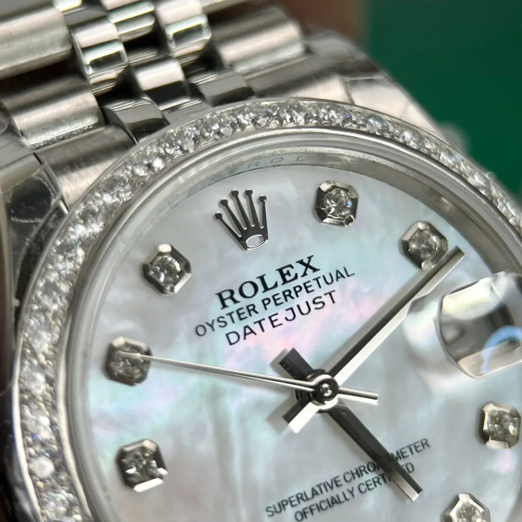 Replica Rolex Datejust Mother of Pearl – White Dial 116244 36 mm Bracelet & Clasp