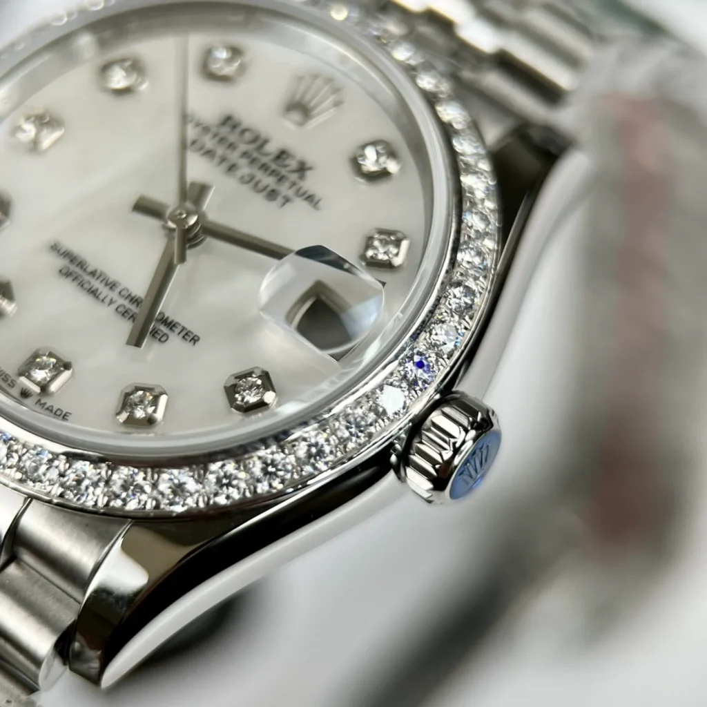 Replica Rolex Datejust Mother of Pearl – White Dial 116244 36 mm Case Back