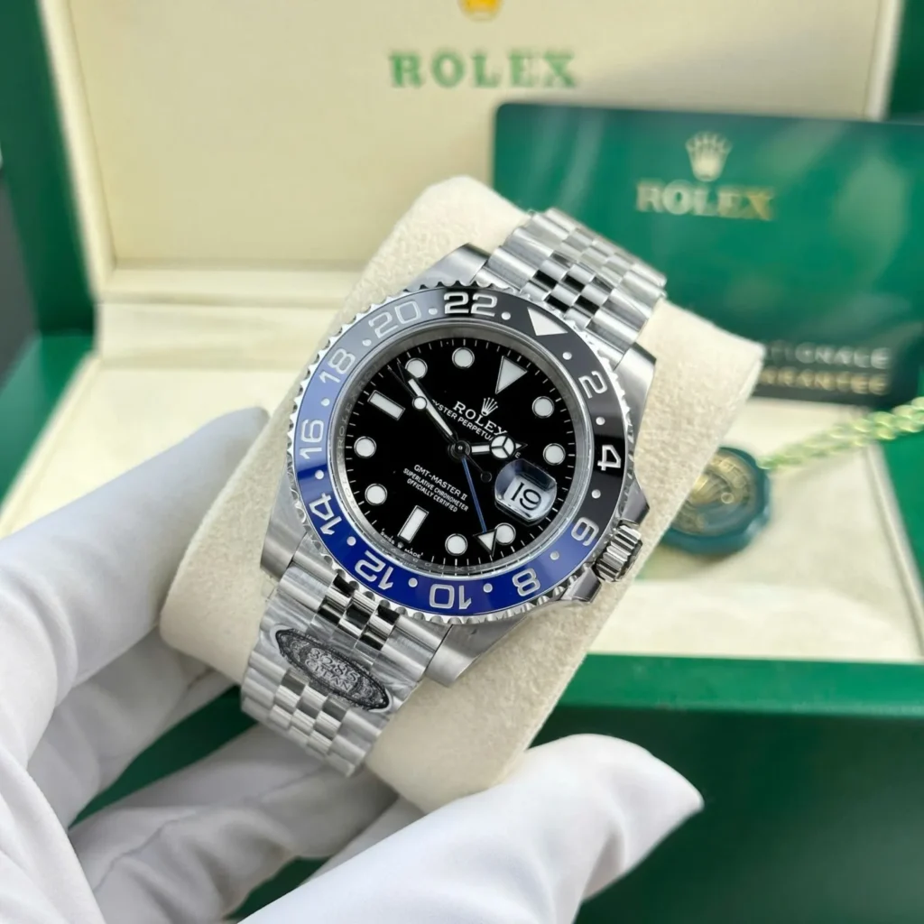 Replica Rolex GMT-Master II Black Dial 126710BLNR “Batgirl” Case Profile