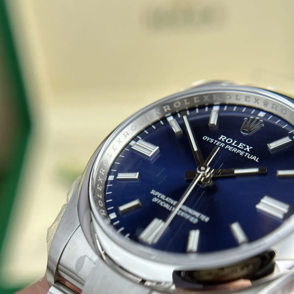 Replica Rolex Oyster Perpetual Lady Blue Dial 126000 36 mm Case Back