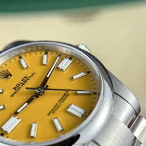 Replica Rolex Oyster Perpetual Yellow Dial 124300 41 mm