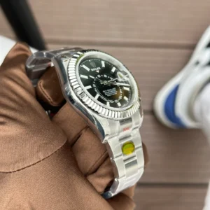 Superclone Rolex Sky-Dweller Bright black Dial 336934 Oyster