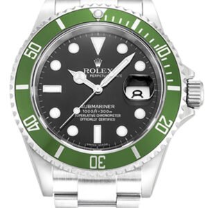 Replica Rolex Submariner Black Dial 16610LV “Kermit”