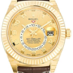 Replica Rolex Sky-Dweller Gold Dial 326138