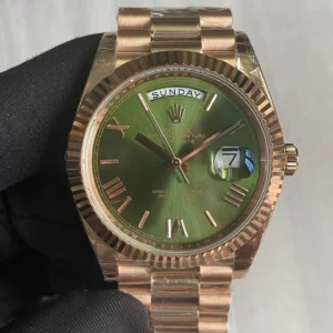 Superclone Rolex Day-Date Olive Dial 128235 36 mm