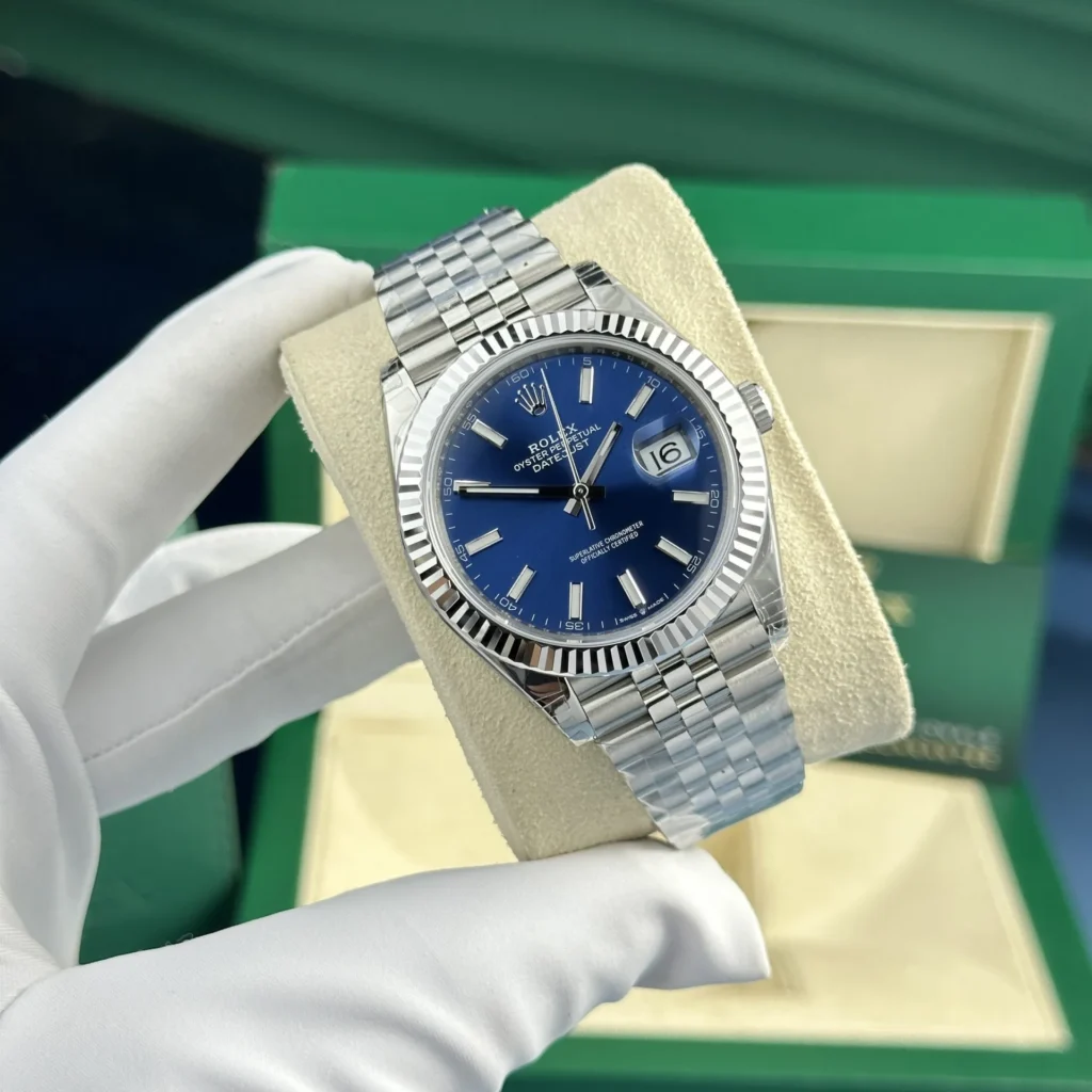 Rolex Datejust Blue Dial 126334 Jubilee 41 mm Case Back