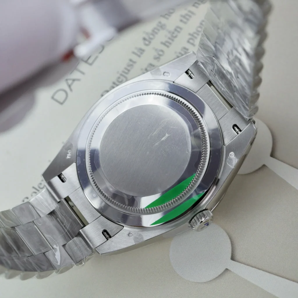 Superclone Rolex Day-Date Bright Black Diamond Dial 228396tbr-0012 40 mm Bracelet & Clasp