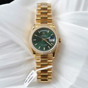 Superclone Rolex Day-Date Bright Green Diamond Dial 128348rbr-0078 36 mm