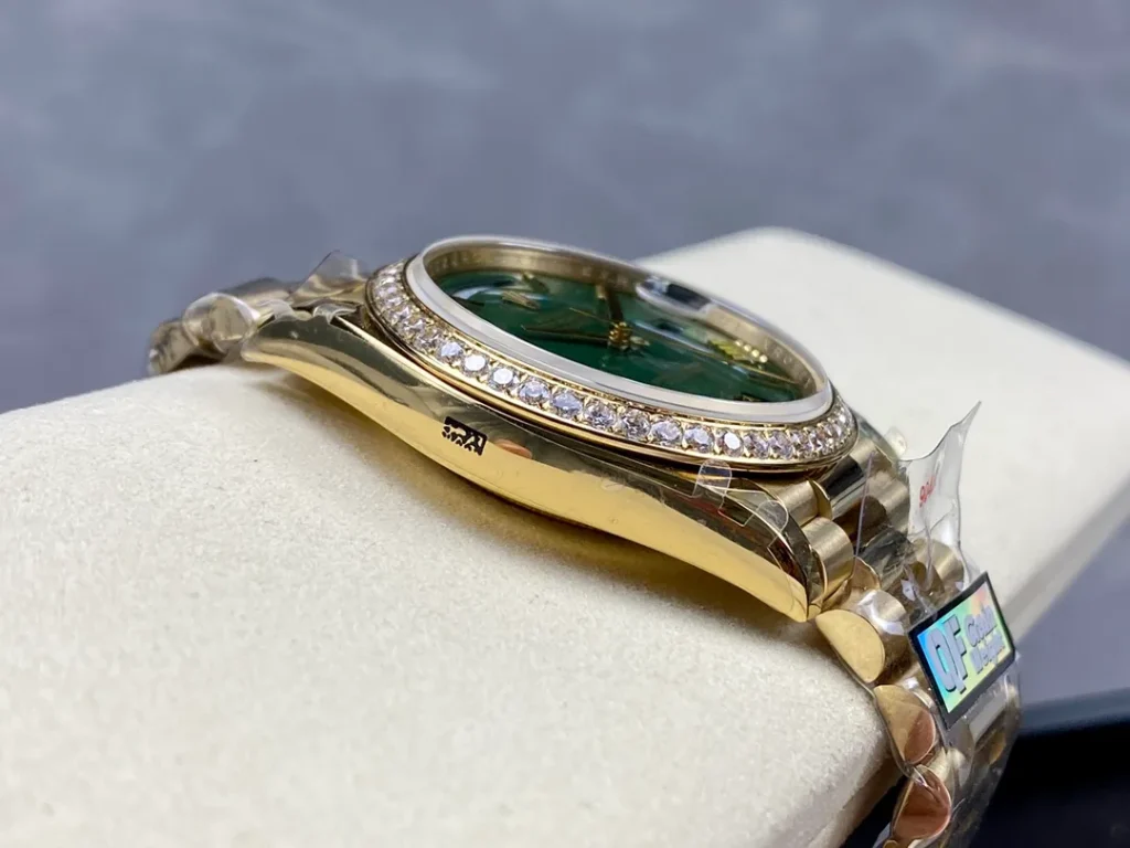 Superclone Rolex Day-Date Green Ombré Dial 128348rbr-0068 36 mm Bracelet & Clasp