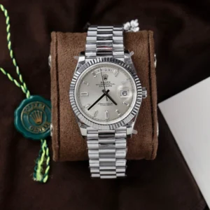 Superclone Rolex Day-Date Silver Dial 128236-0001 36 mm