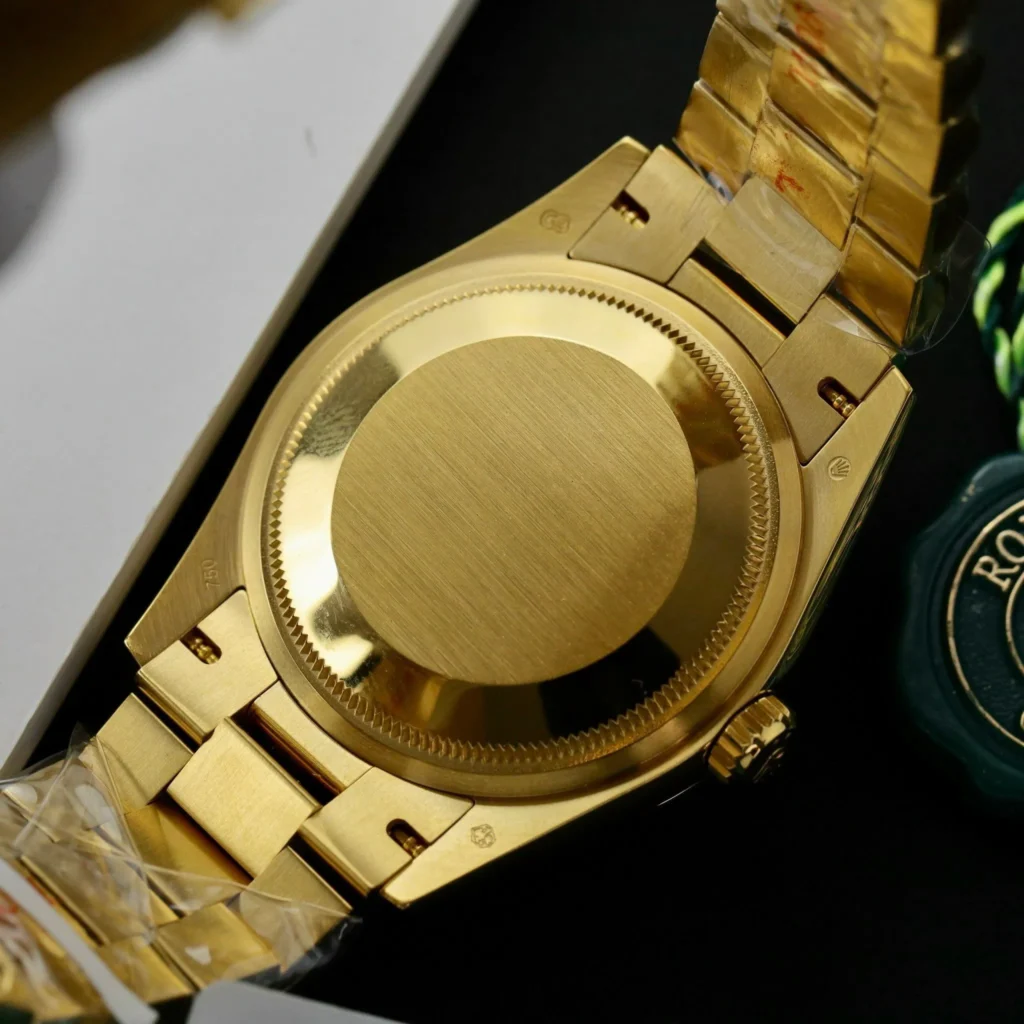 Superclone Rolex Day-Date White Mother-of-Pearl Diamond Dial 128238-0011 36 mm Case Profile