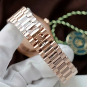Superclone Rolex Day-Date White Mother-of-Pearl Diamond Dial 128345rbr-0077 36 mm