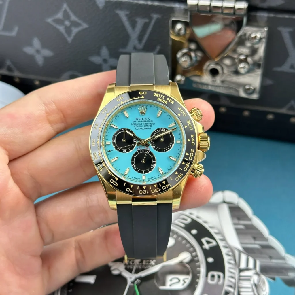 Superclone Rolex Daytona 126518LN Turquoise Dial “Alcaraz” Bezel & Crystal
