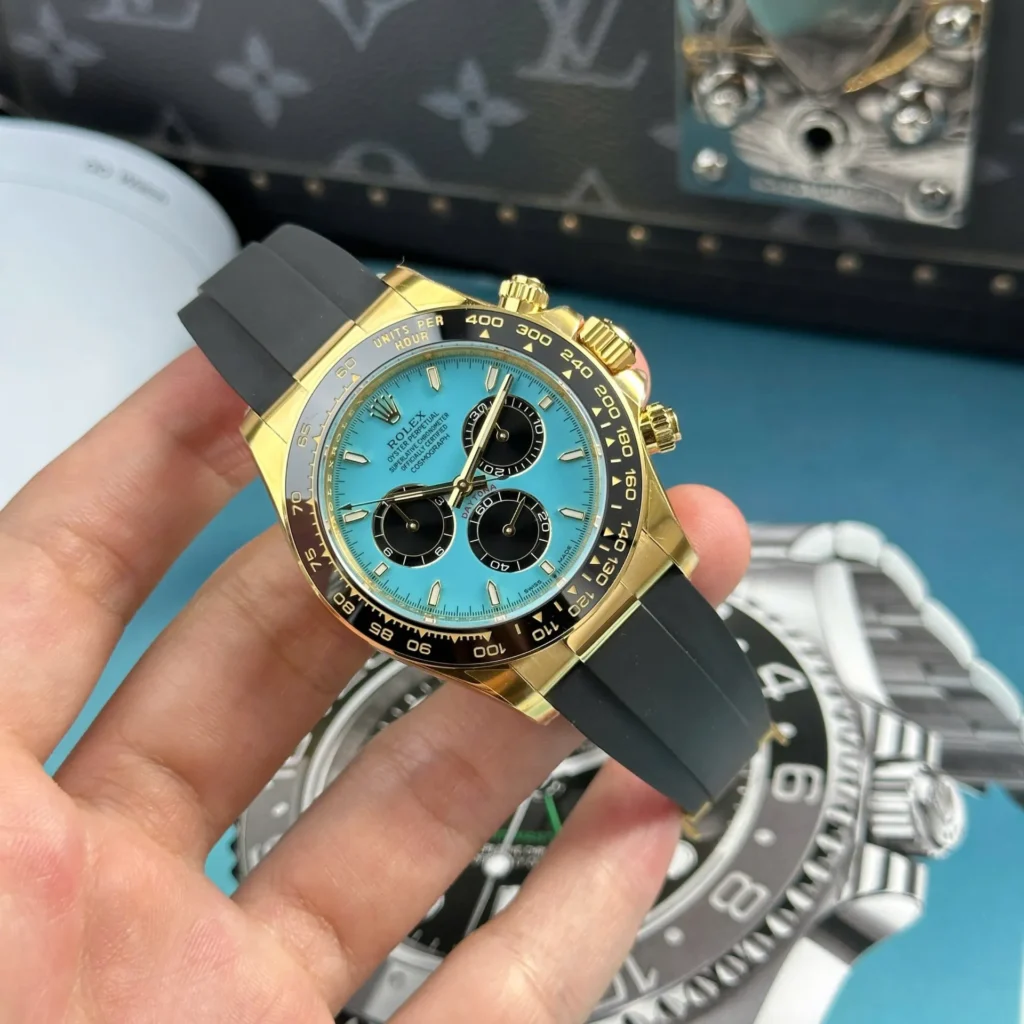 Superclone Rolex Daytona 126518LN Turquoise Dial “Alcaraz” Case Profile