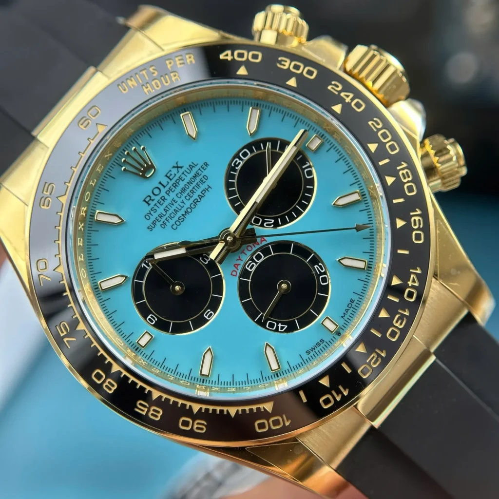 Superclone Rolex Daytona 126518LN Turquoise Dial “Alcaraz” Bracelet & Clasp