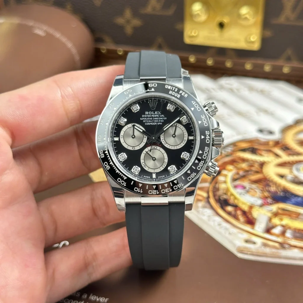 Rolex Daytona Bright black Dial 126519LN Bezel & Crystal