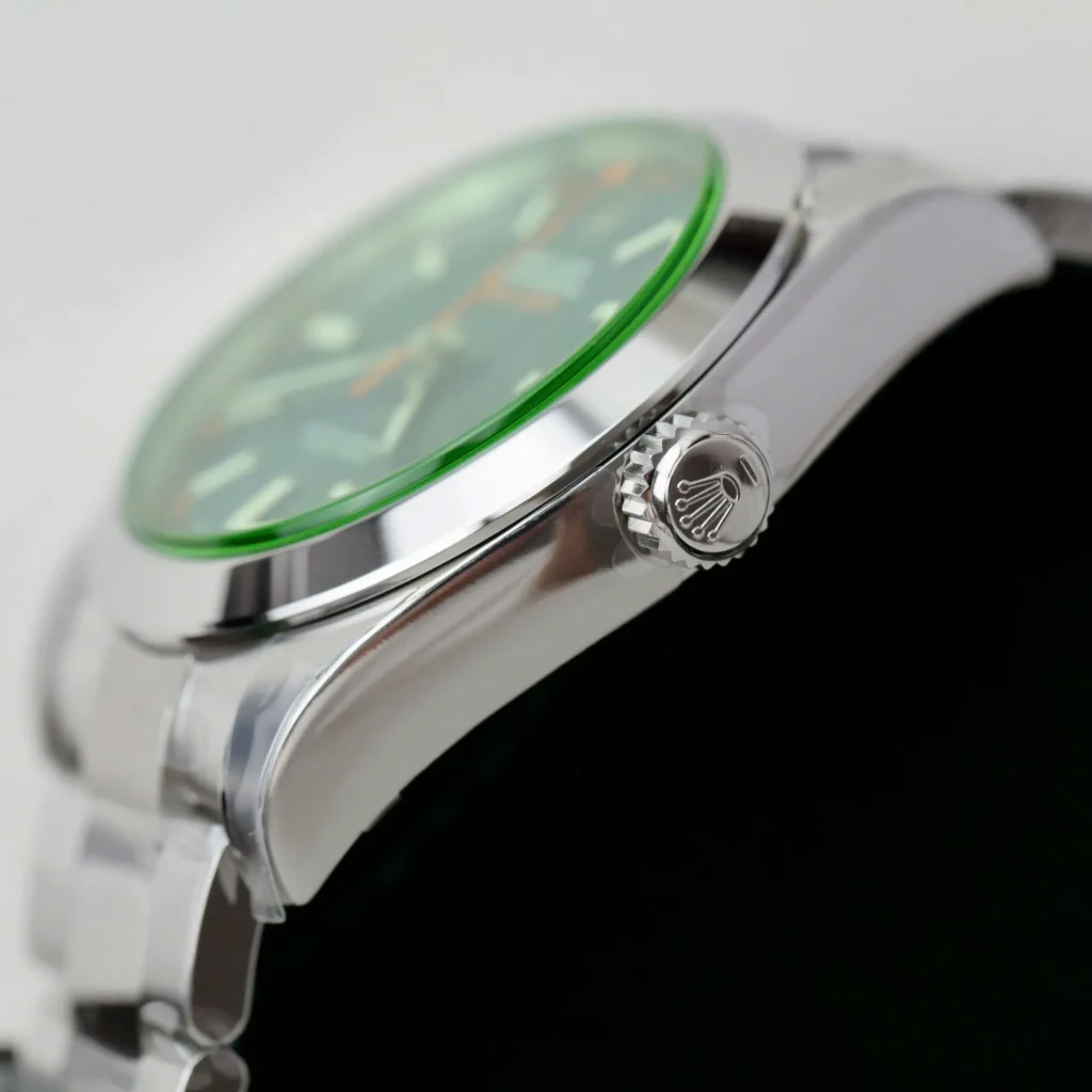 Superclone Rolex Milgauss Blue Dial 116400GV Case Profile