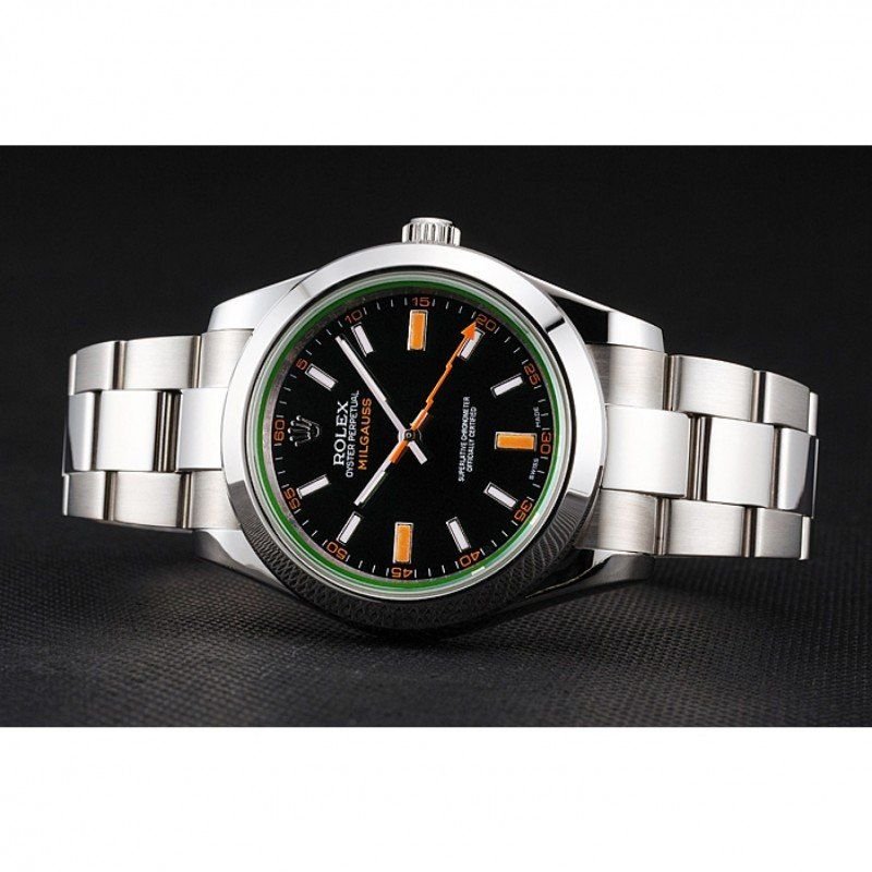 Superclone Rolex Milgauss Black Dial REP016836 Case Back