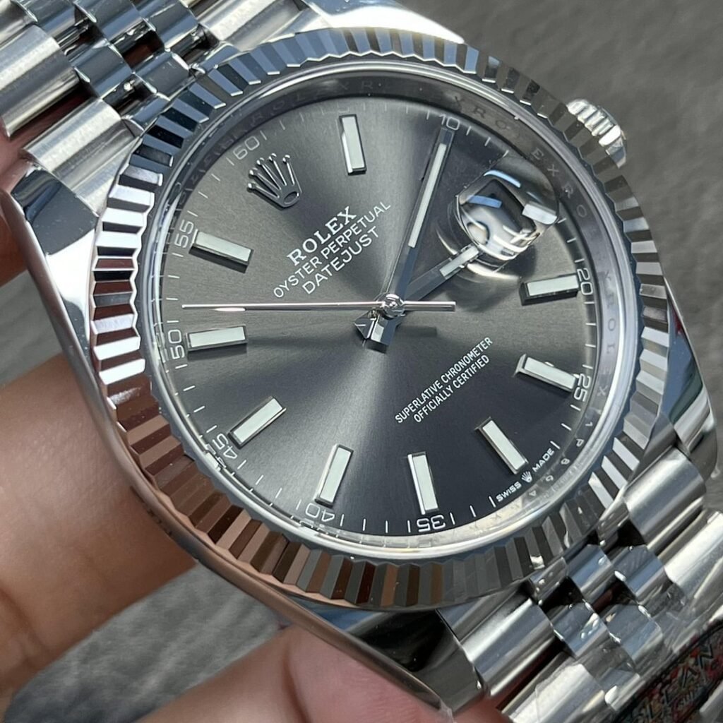 Rolex Datejust Rhodium Dial 126334 Jubilee 41 mm Case Back