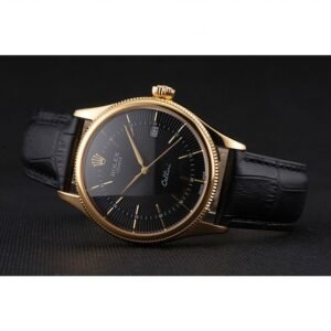 Superclone Rolex Cellini Black Dial REP016807