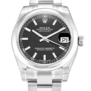 Replica Rolex Lady-Datejust Black Dial 178240-2 31 mm