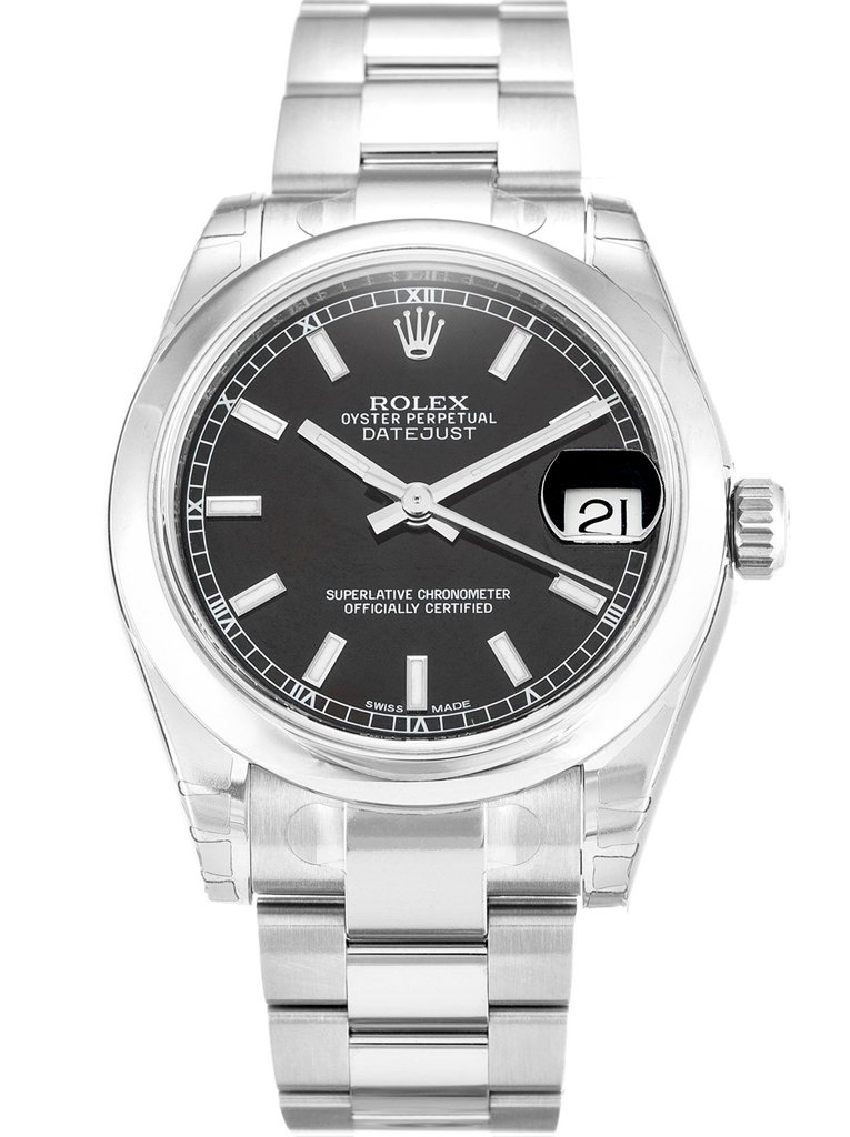 Replica Rolex Lady-Datejust Black Dial 178240-2 31 mm