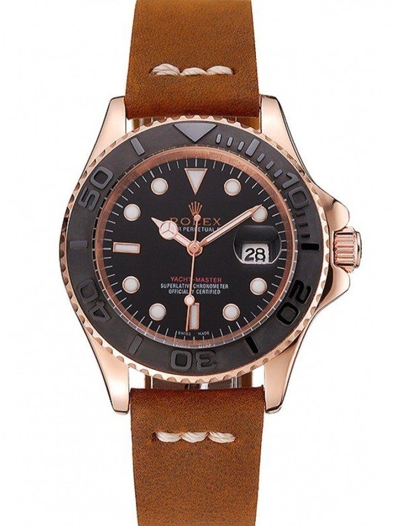 Replica Rolex Yacht-Master Black Dial 1453861