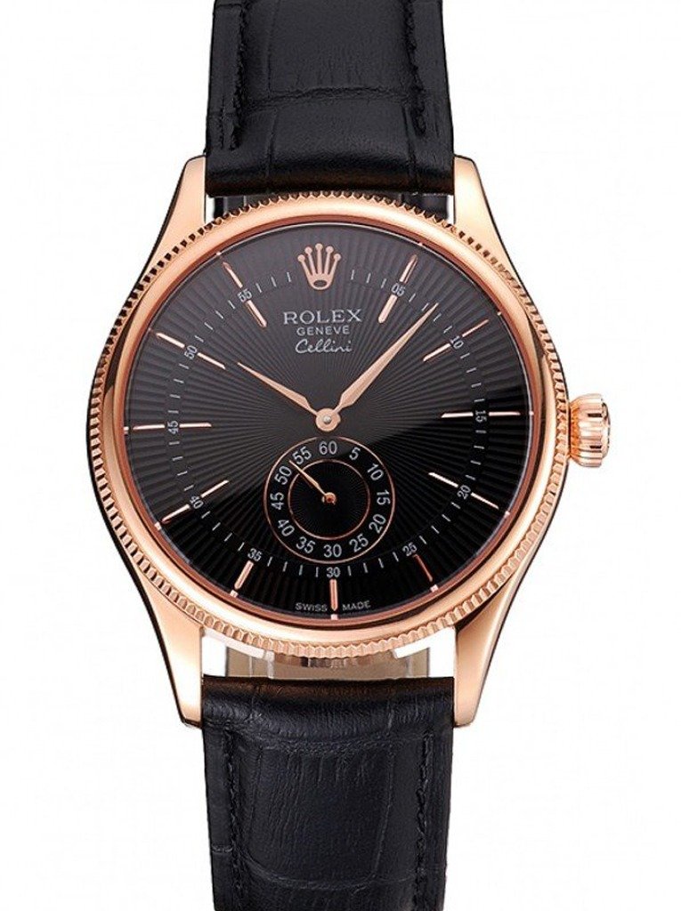 Superclone Rolex Cellini Black Dial REP016792
