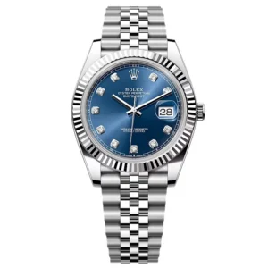 Rolex Datejust Bright Blue Diamond Dial 126334-0016 41 mm