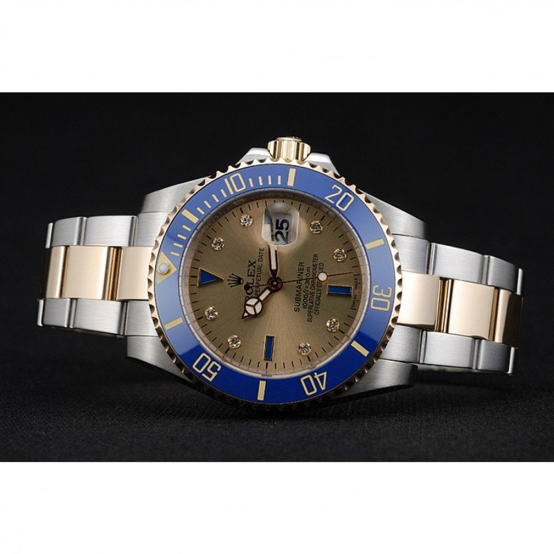 Replica Rolex Submariner Gold Dial rl55 Case Back