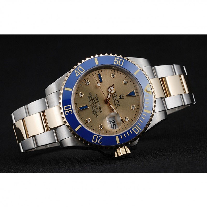 Replica Rolex Submariner Gold Dial rl55 Bracelet & Clasp