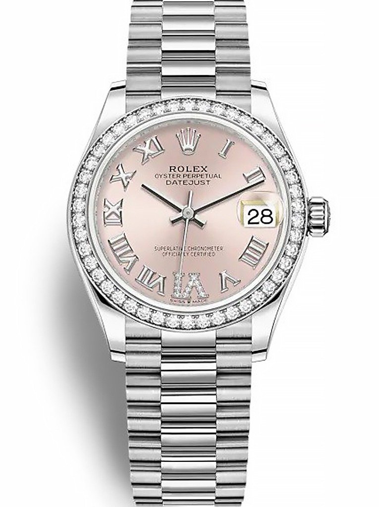 Replica Rolex Datejust Pink set with diamonds Dial 278384RBR 31 mm