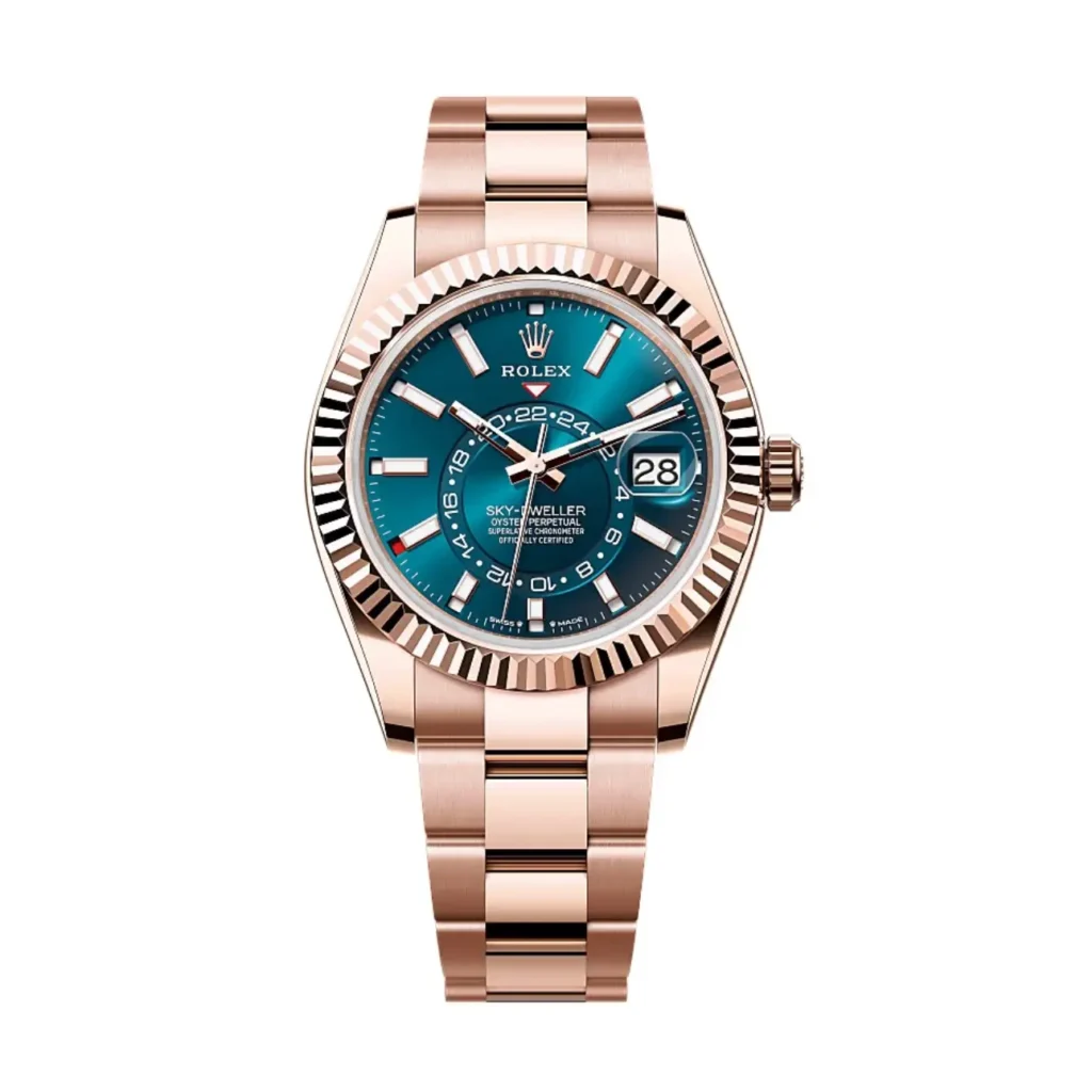 Superclone Rolex Sky-Dweller Blue Dial 336935 (Oyster) Dial Details