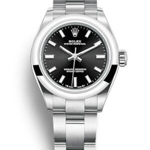 Replica Rolex Oyster Perpetual Lady Black Dial 276200 28 mm