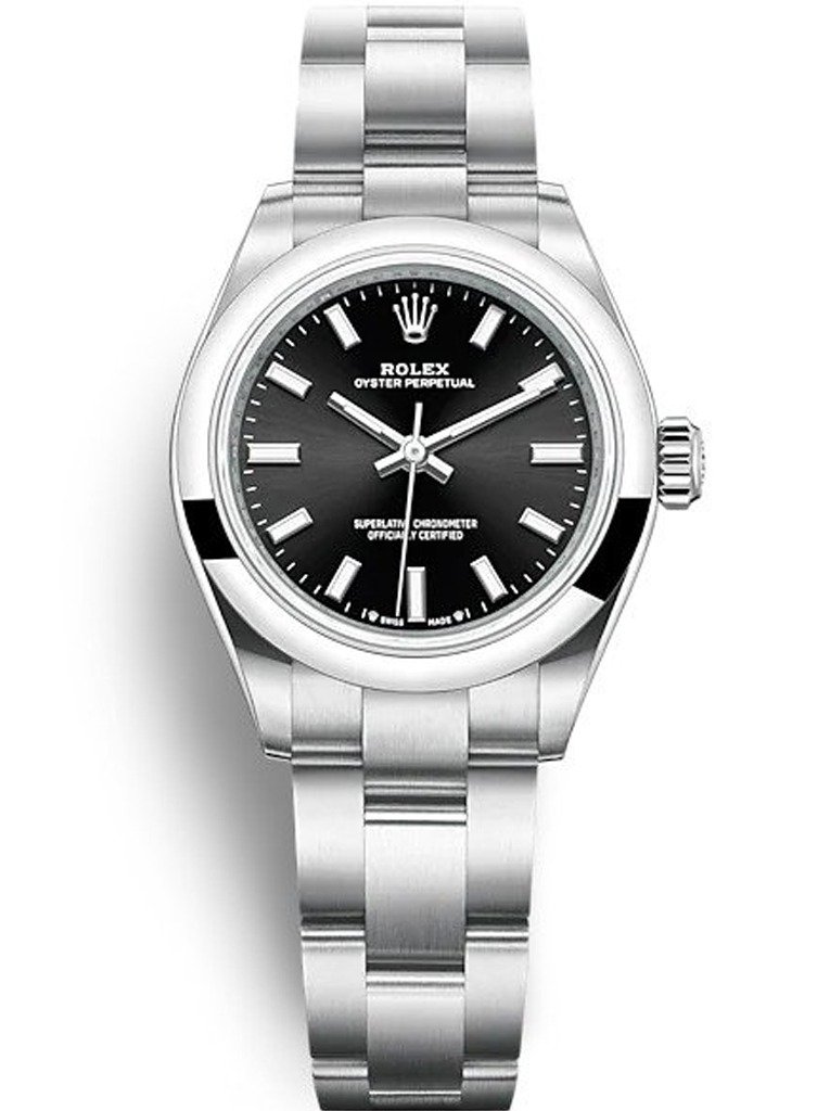 Replica Rolex Oyster Perpetual Lady Black Dial 276200 28 mm