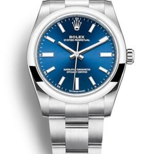 Replica Rolex Oyster Perpetual Lady Blue Dial 124200 34 mm