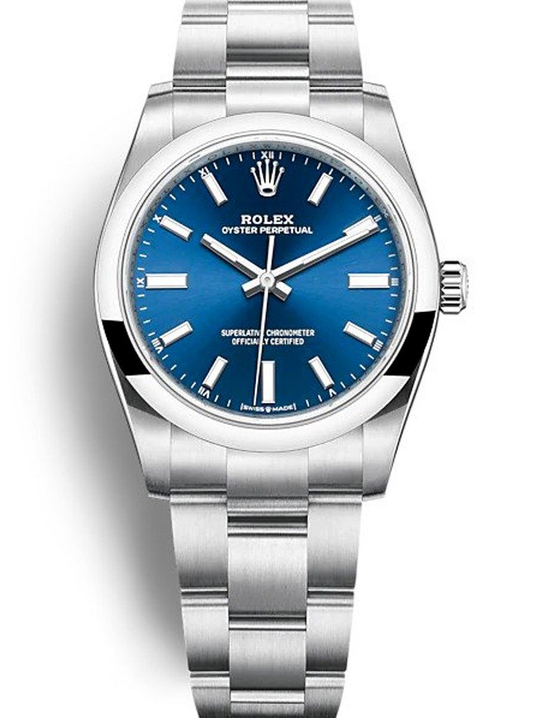 Replica Rolex Oyster Perpetual Lady Blue Dial 124200 34 mm